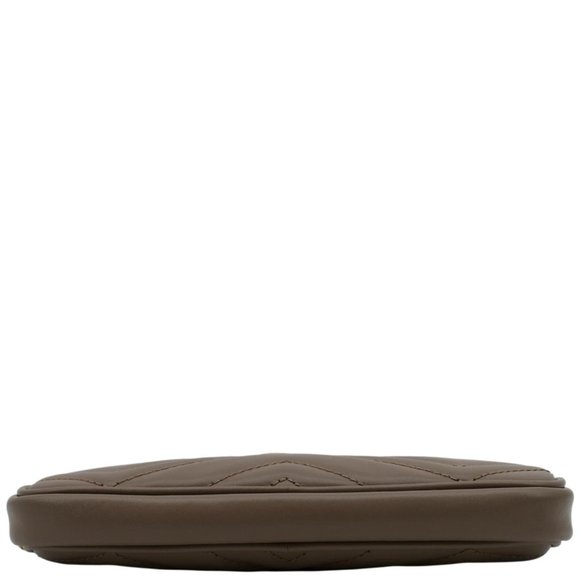 GUCCI  Mini GG Marmont Chain Leather Crossbody Bag Dusty Pink - Picture 8 of 13